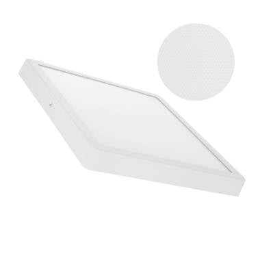 Plafoniera LED 24W Quadrata Superslim (CRI90) Microprismatica CCT Selezionabile (UGR17) 280x280 mm
