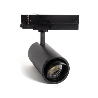 LED Track Spot Driefasig 30W Fasano Cilindro Bisel CCT Selecteerbaar Dimbaar Zwart
