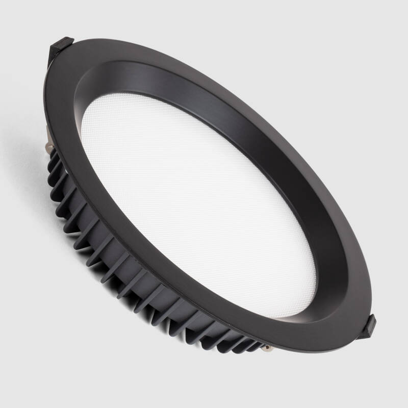 Afbeelding van Downlight LED 30W Rond SAMSUNG AERO CCT Selecteerbaar 130 lm/W Microprismatisch (UGR17) Black LIFUD Zaagmaat Ø 200 m