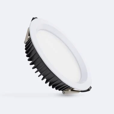Downlight LED 40W Circolare SAMSUNG AERO CCT Selezionabile 130 lm/W Microprismatico LIFUD Foro Ø 200 mm