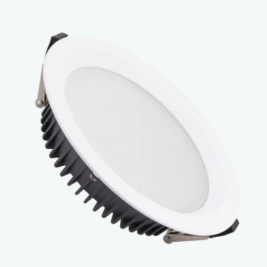 Round 30W SAMSUNG Aero CCT Selectable LED Downlight Ø200mm Cut Out 130lm/W Microprismatic LIFUD