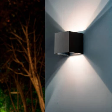 Image de Applique Murale Extérieure LED 6W Éclairage Double Face Eros