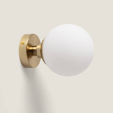 Wandlamp  Metaal en Glas  Moonlight Brass
