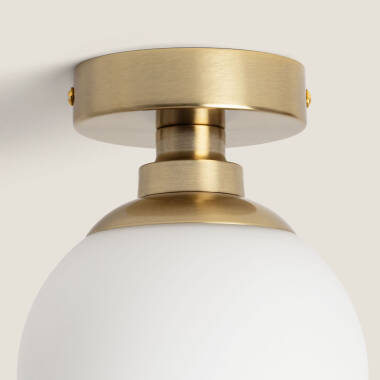 Bild von Deckenleuchte Metall und Glas Moonlight Brass 1 Strahler