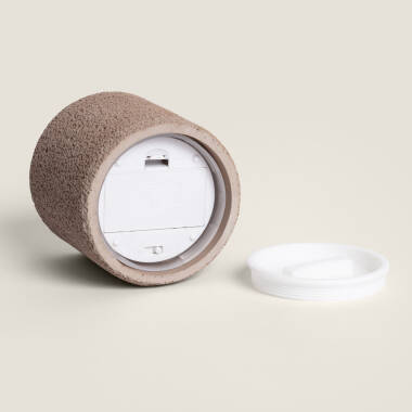 Afbeelding van Set van 2 LED Kaarsen van was en Cement Outdoor Orena