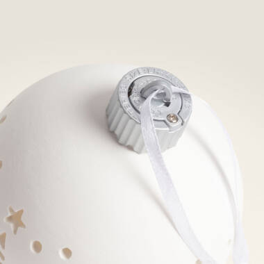 Afbeelding van Set van 3 LED kerstballen van Aardewerk Altea
