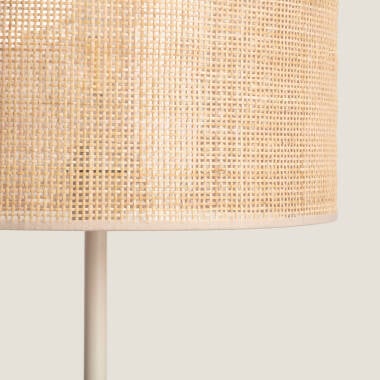Afbeelding van Staande lamp van Rotan en Metaal Savia