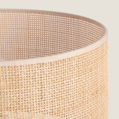 Afbeelding van Staande lamp van Rotan en Metaal Savia