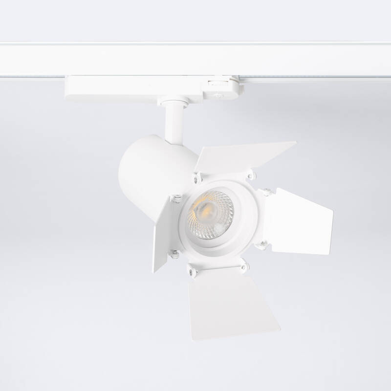 Afbeelding van LED Track Spot Driefasig 20W Fasano Cinema CCT Selecteerbaar Dimbaar Wit
