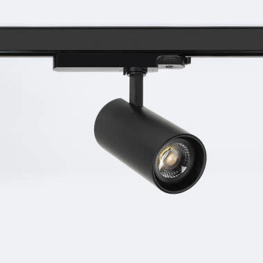 Faretto LED Fasano Nero 30W Regolabile per Binario Trifase