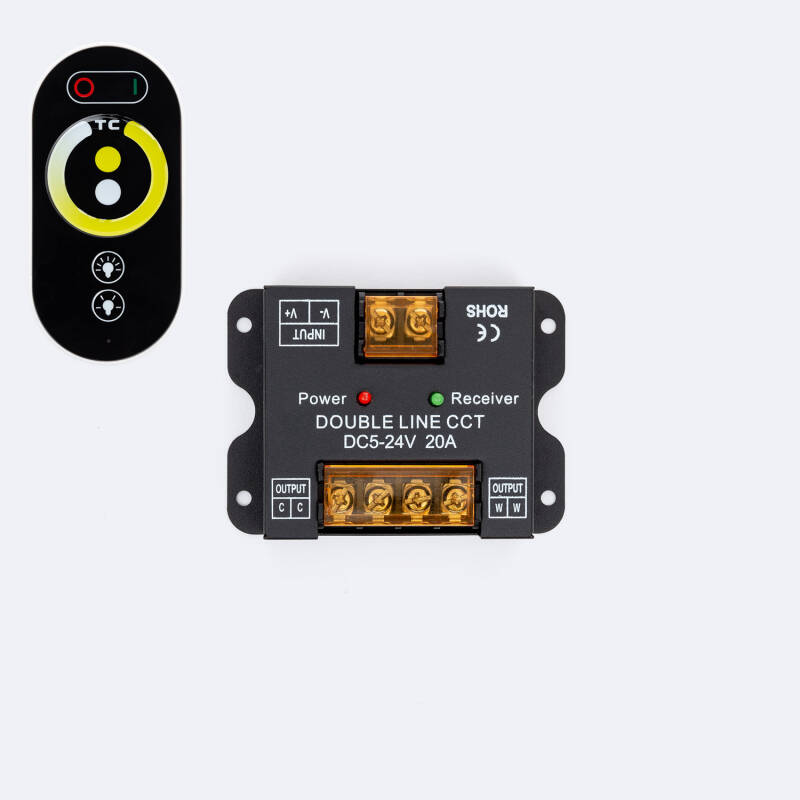 Image of 24V DC Dim to Warm Dimmer Controller + RF Remote