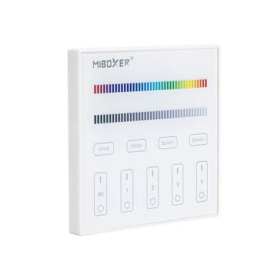 Wand Afstandsbediening RF 220-240 voor Dimmer LED RGBW 220-240V AC 4 RF Zones MiBoxer T3