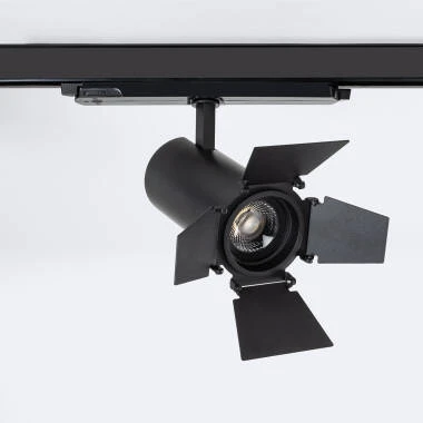LED Track Spot Driefasig 30W Fasano Cinema Dimbaar DALI Zwart