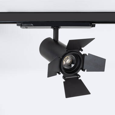 Lištový LED Reflektor Třífázový 30W Fasano Cinema Stmívatelný DALI Flicker-Free Černý