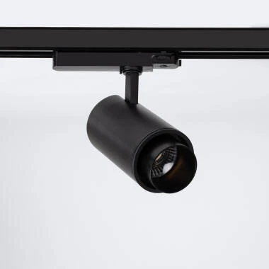 Faretto LED Fasano Nero 20W Cilindro Regolabile per Binario Trifase