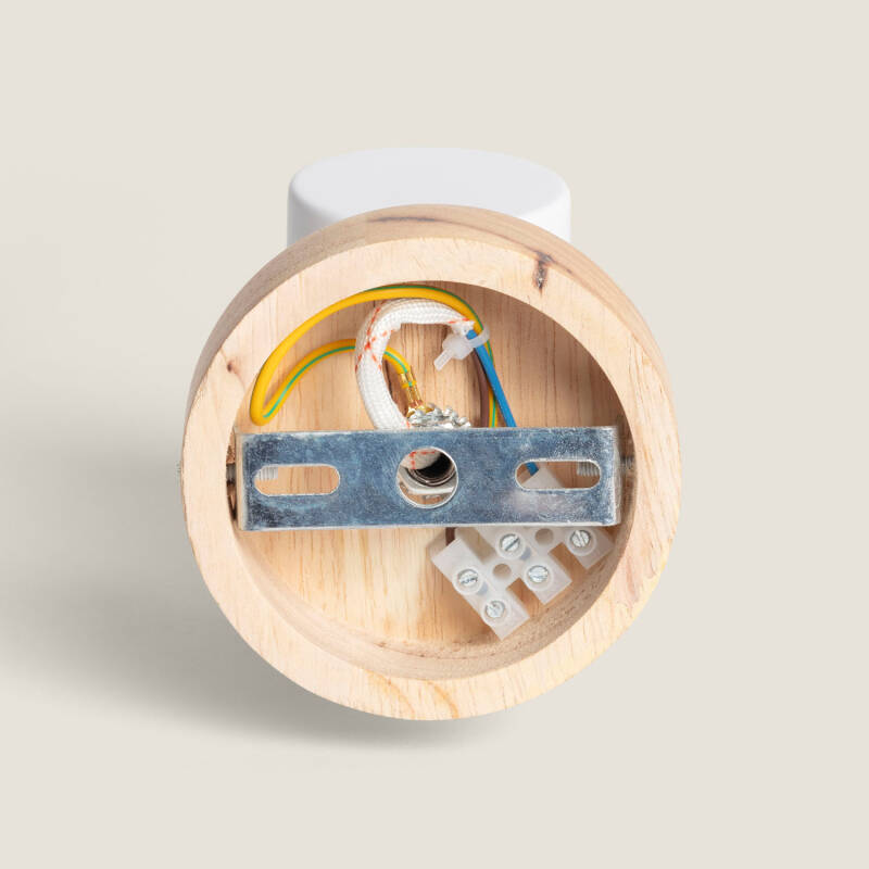 Image de Applique Murale Orientable Bois et Métal Foco Albus