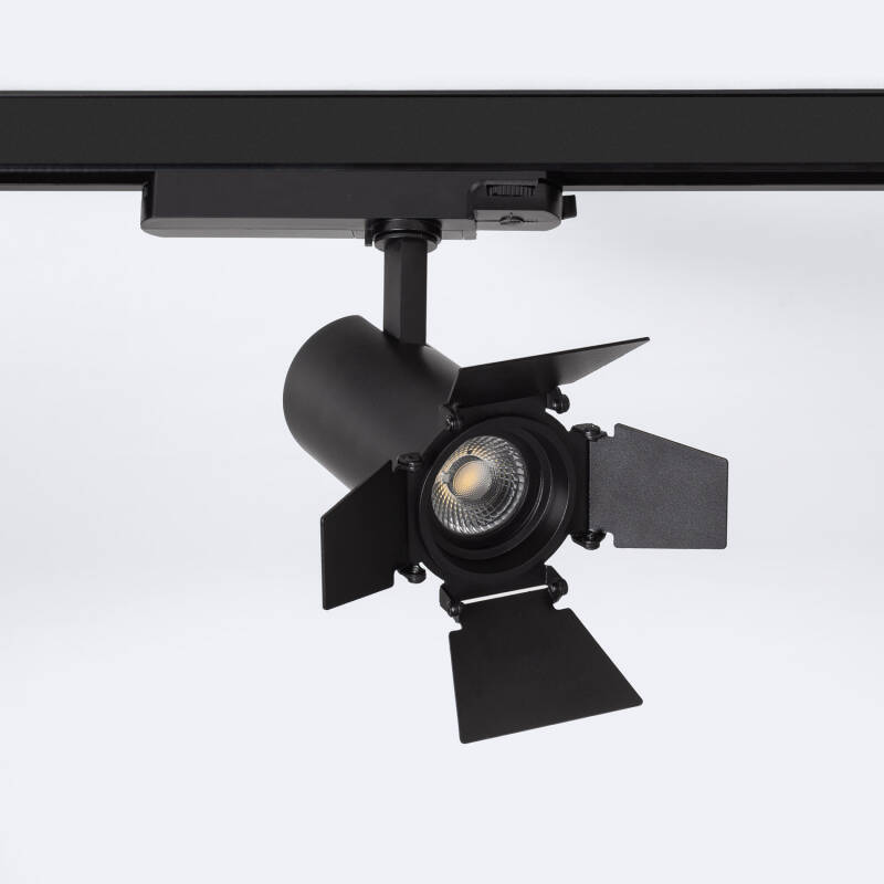 Bild von 3-Phasenstromschiene LED-Strahler 20W Fasano Cinema Dimmbar Schwarz
