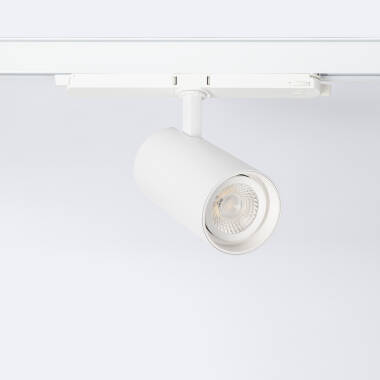Spot LED sur Rail Triphasé 30W Fasano CCT Sélectionnable Dimmable DALI Blanc