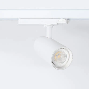 Faretto LED Fasano Bianco 30W Regolabile CCT Selezionabile per Binario Trifase