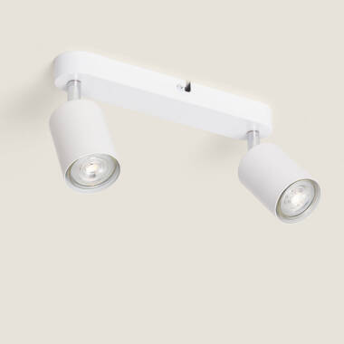 Nero Albus 2 Spot Directional Ceiling Light