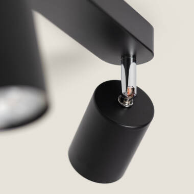 Image de Plafonnier Orientable Métal 2 Spot Albus Nero