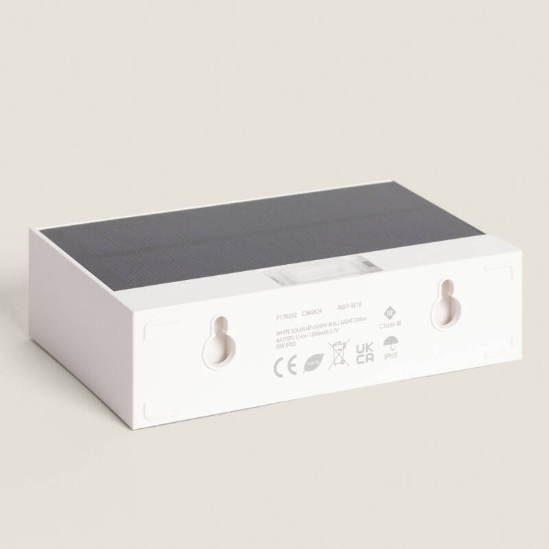 Immagine di Applique da Esterno a LED da 3 W con doppia Luce e Sensore PIR Karl Solar