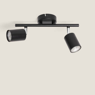 Image de Plafonnier Orientable Métal 2 Spots Albus Loft