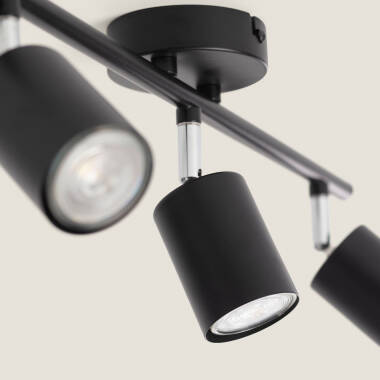 Image de Plafonnier Orientable Métal 3 Spots Albus Loft