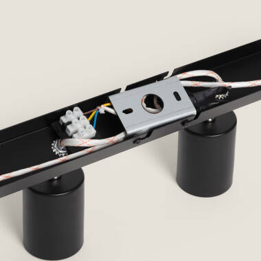 Image de Plafonnier Orientable Métal 4 Spot Albus Nero