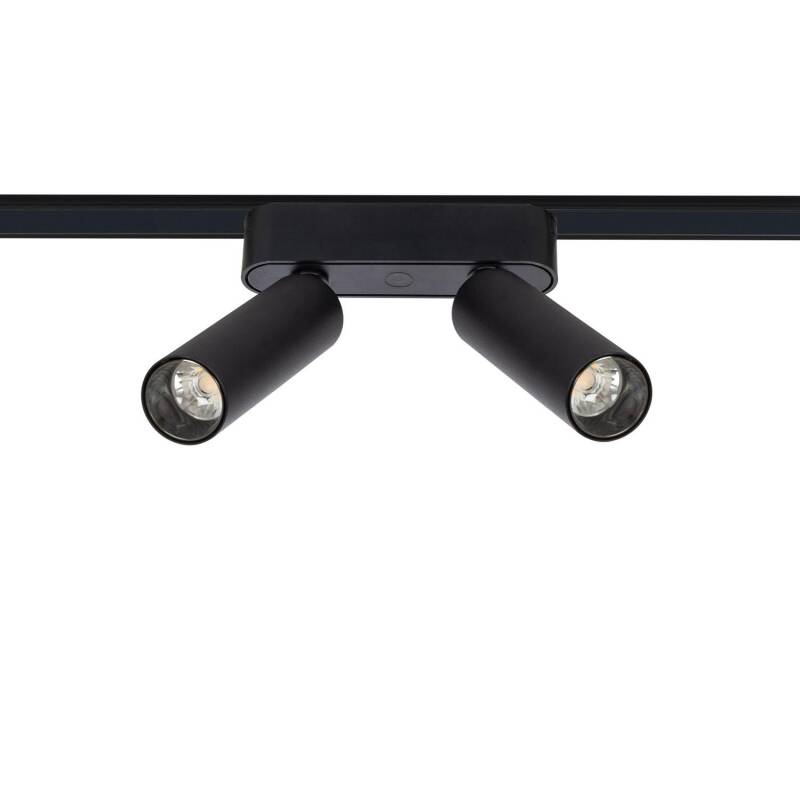 Bild von LED-Strahler Doppelt für Magnetschiene 25mm SuperSlim 14W 48V Schwarz