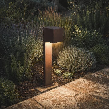 Lampa Zewnętrzna Słoneczna LED Powierzchnia Słupka 80cm Aluminium Denny