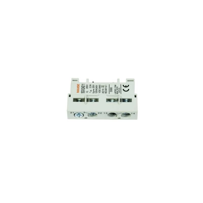 Image of Lateral Auxiliary Contact MAXGE 1NO+1NC for SGV2 Industrial/Commercial MAXGE