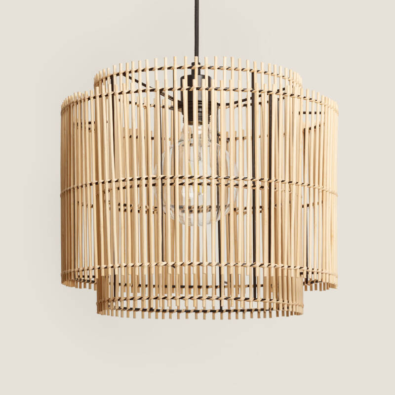 Afbeelding van Hanglamp van Bamboe Natural Kaia
