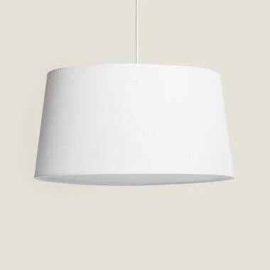 Lampa Wisząca z Lnu i Metalu Elun