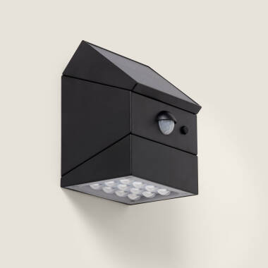 Twist 2.5W Outdoor Solar LED Wall Light wit PIR & Twilight Motion Sensor