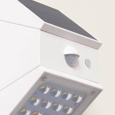 Image of Twist 2.5W Outdoor Solar LED Wall Light wit PIR & Twilight Motion Sensor