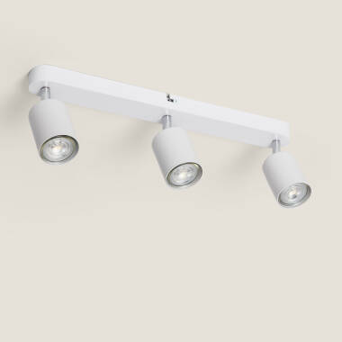 Plafonnier Orientable Métal 3 Spot Albus Nero