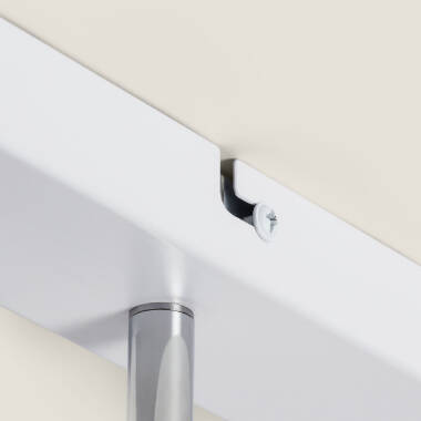 Immagine di Lampada da Soffitto Orientabile in Metallo a 3 Faretti Albus Nero