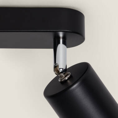 Image de Plafonnier Orientable Métal 3 Spot Albus Nero