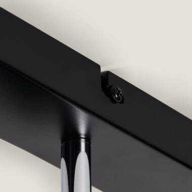 Image de Plafonnier Orientable Métal 3 Spot Albus Nero