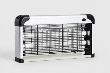 Elektrische muggenlamp met 2 UV-buizen van aluminium