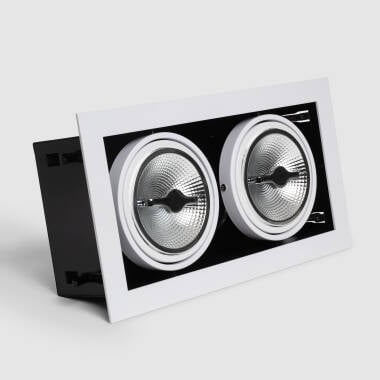 LED Downlight Einbaustrahler 30W Schwenkbar Kardan AR111 Dimmbar Ausschnitt 315x155 mm