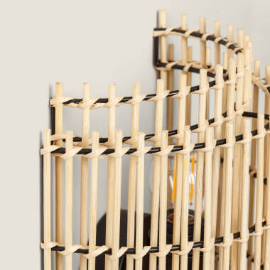 Afbeelding van Wandlamp van natuurlijk Bamboe Kaia