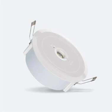 Luce di Emergenza LED Superficie/Incasso 120lm Permanente/Non Permanente Circolare Foro Ø136 mm