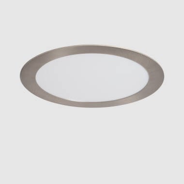 LED Einbaustrahler flach 18W Rund SuperSlim Ausschnitt Ø 205mm Silber