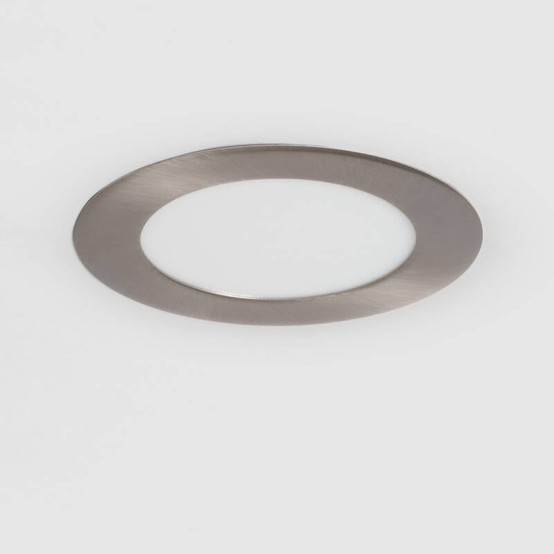 Afbeelding van LED Downlight Super Slim Rond 6W Zilver Zaag Maat Ø 110 mm