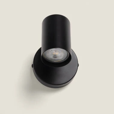 Image de Applique Murale Orientable Métal 1 Spot Albus Nero