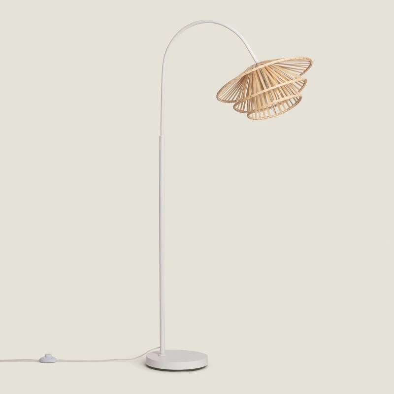 Obrázek Stojací Lampa z Kovu a Bambusu Ailén