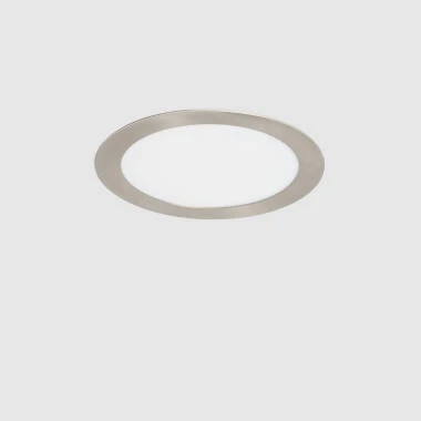 Dalle LED 15W Ronde Extra-Plate Coupe Ø 170 mm Argentée