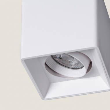 Afbeelding van Plafondlamp Space Wit vierkant met GU10 lamp